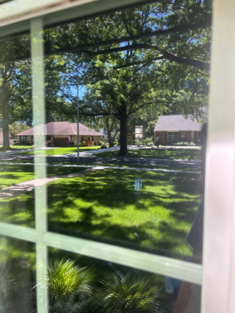 After cleaning — Real customer window — before and after cleaning